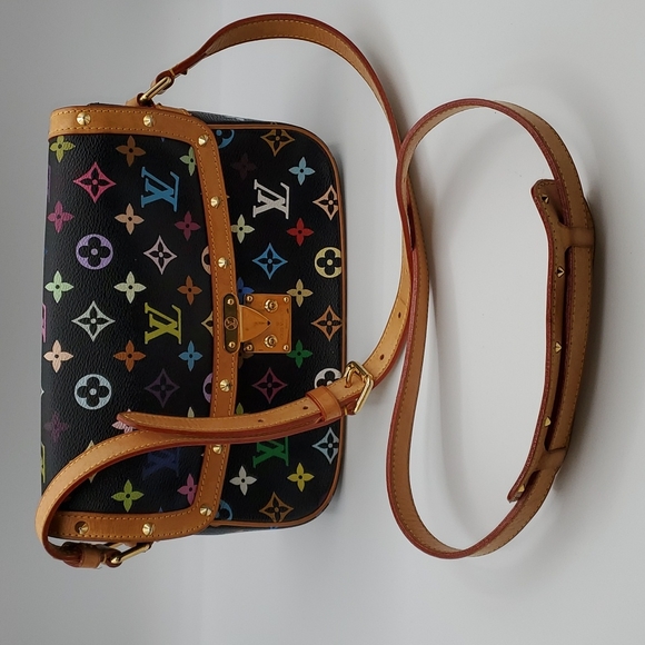 🎀 SOLD 🎀 Louis Vuitton Multicolor Sologne Black - Picture 15 of 17
